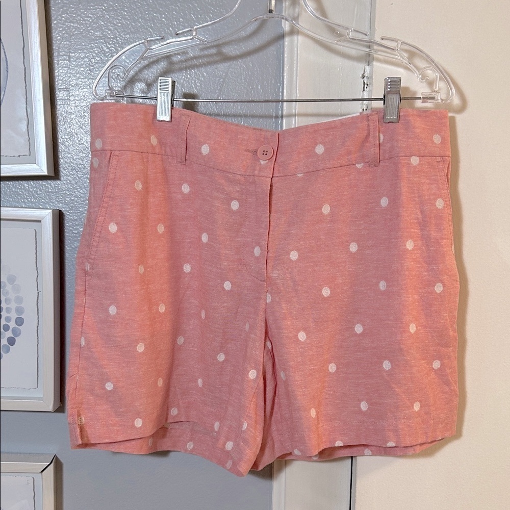LOFT Pink Polka Dot Women Shorts